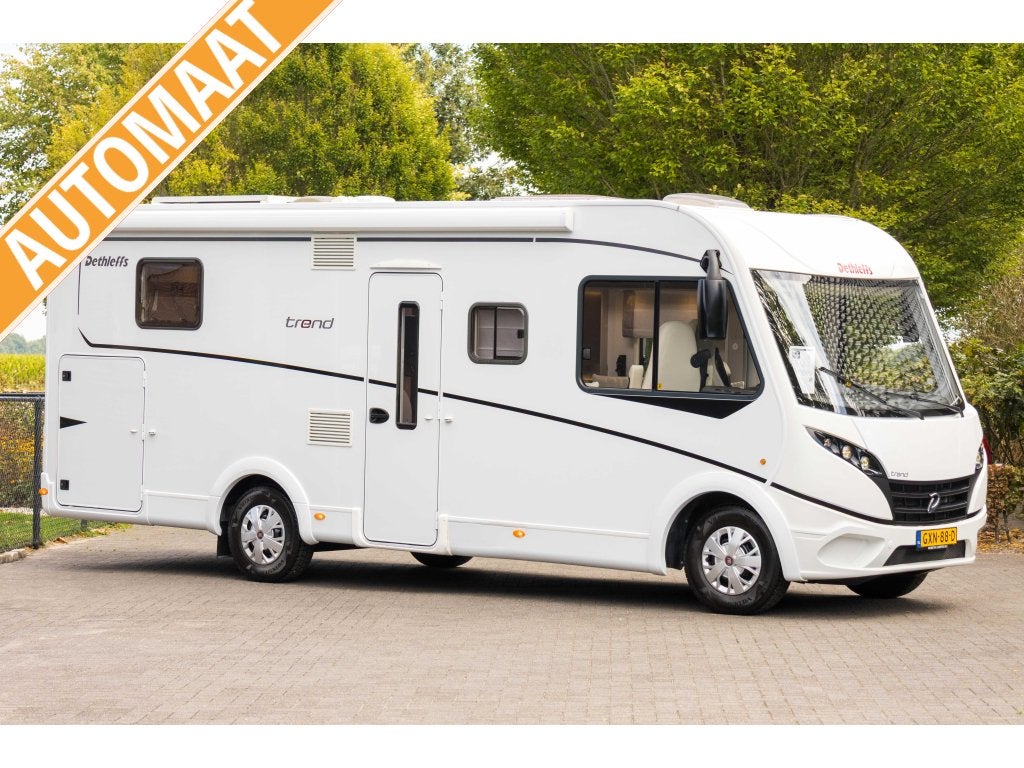 Dethleffs Trend 7057 DBL Queensbed Automaat 47 dkm euro 6, Ringverwarming, Startonderbreker, Fiat, Koelkast