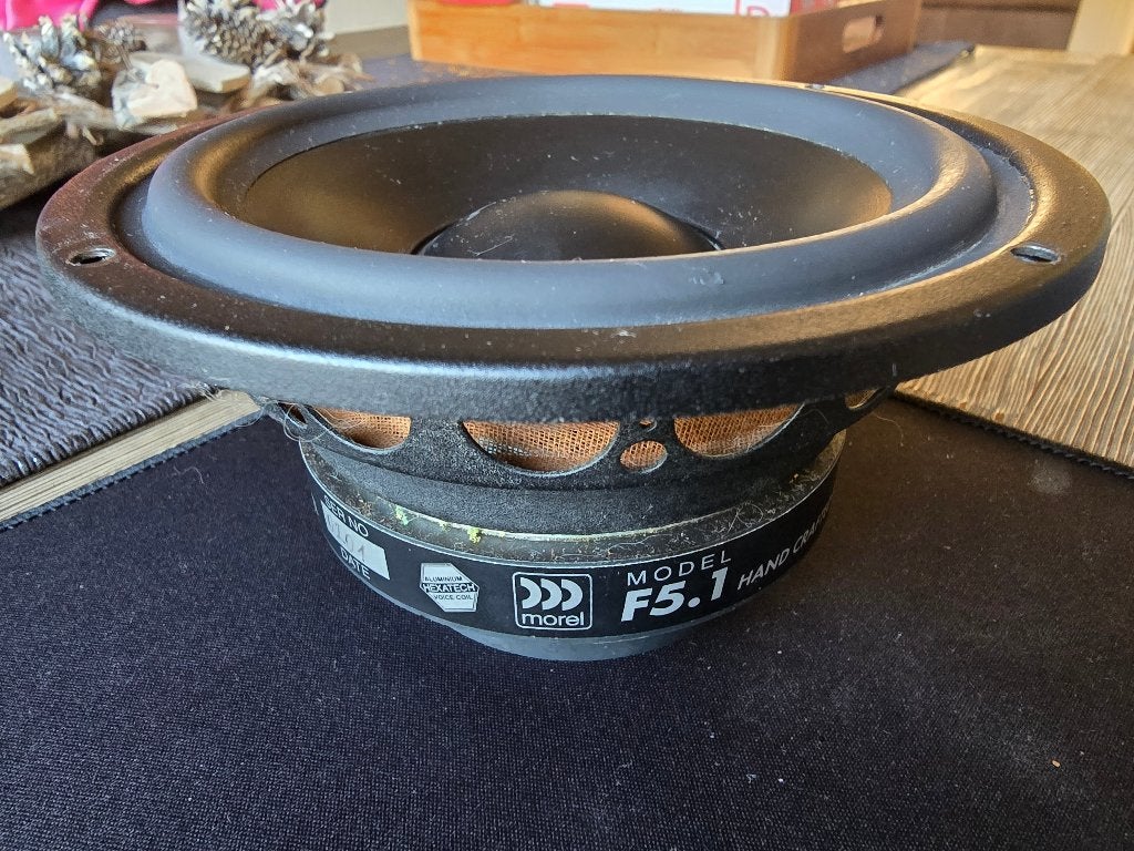 1x Morel F5.1 woofer, Overige merken, Gebruikt, Overige typen, Ophalen of Verzenden
