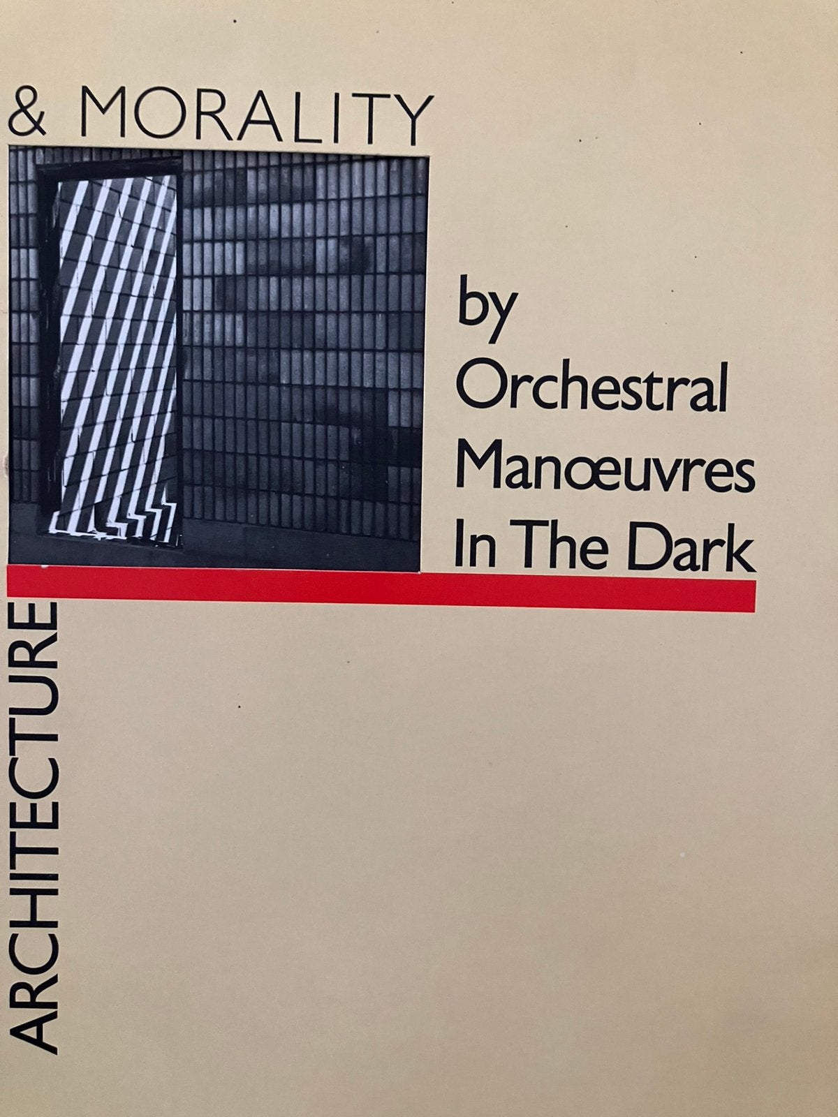 Lp architecture & morality lp, Ophalen of Verzenden, Zo goed als nieuw, LP