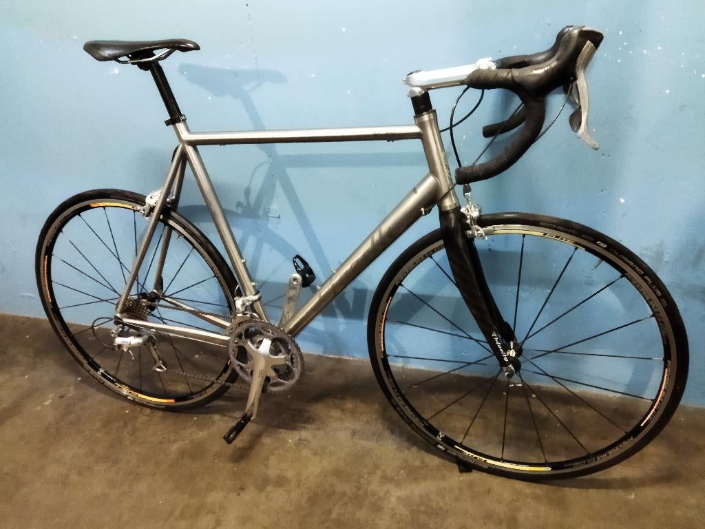 Gazelle V8 Titanium maat 58, Fietsen en Brommers, 28 inch, Velgrem, Zo goed als nieuw, 57 tot 61 cm