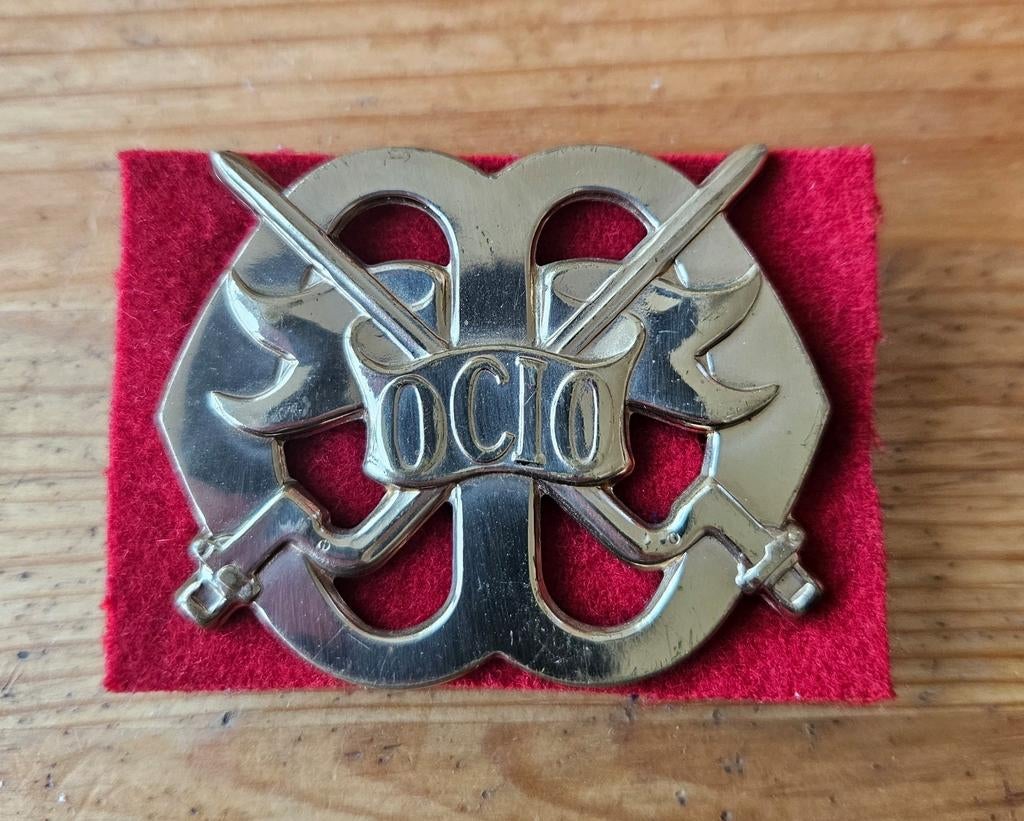 Baretembleem OCIO, Ophalen of Verzenden, Landmacht, Nederland, Embleem of Badge