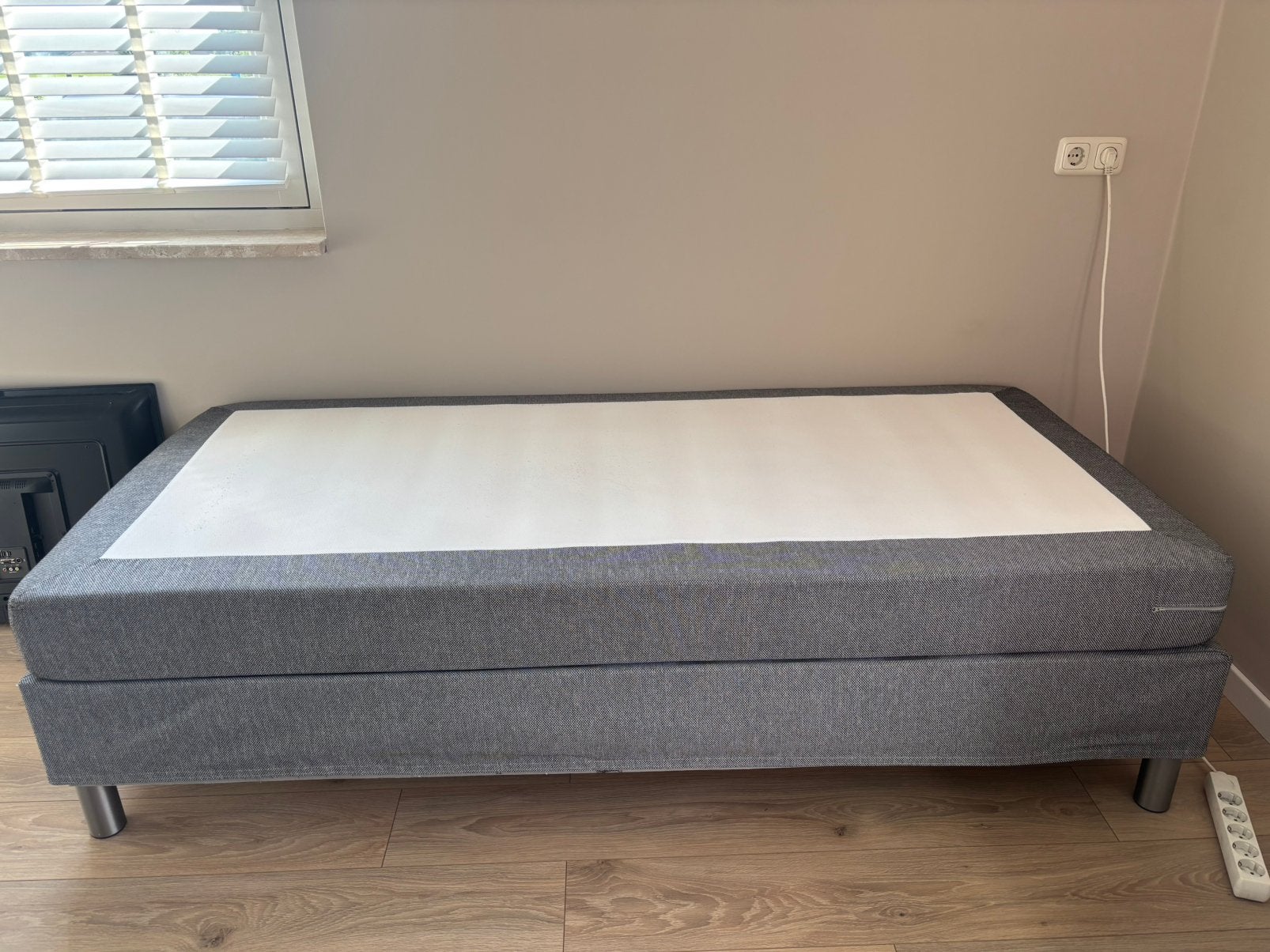 BOXSPRING JYSK GRATIS OPHALEN!, Ophalen, 90 cm, Eenpersoons, Zo goed als nieuw