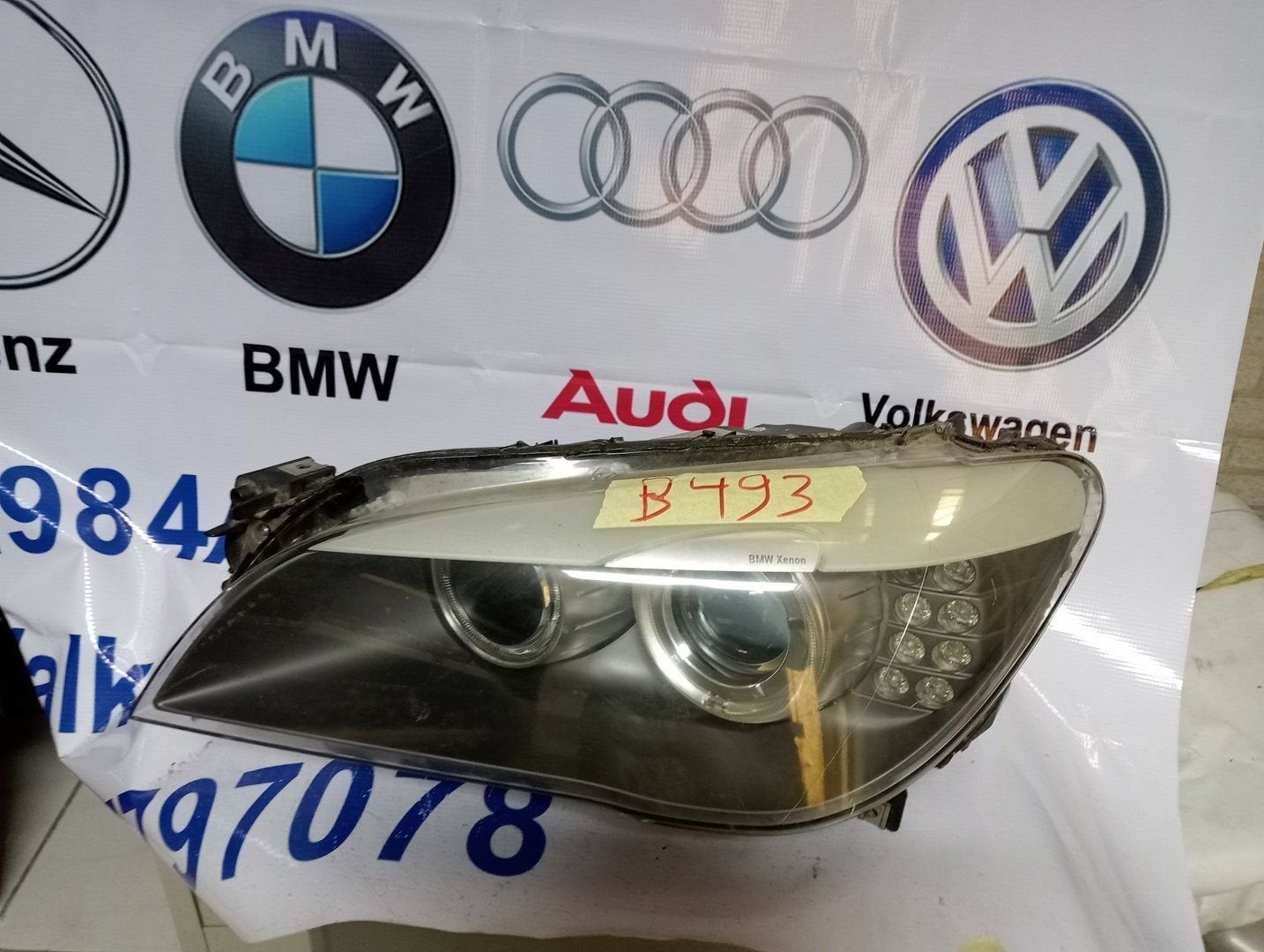 BMW 7 Serie Koplamp links  63117225229, Gebruikt, -, -, Ophalen of Verzenden