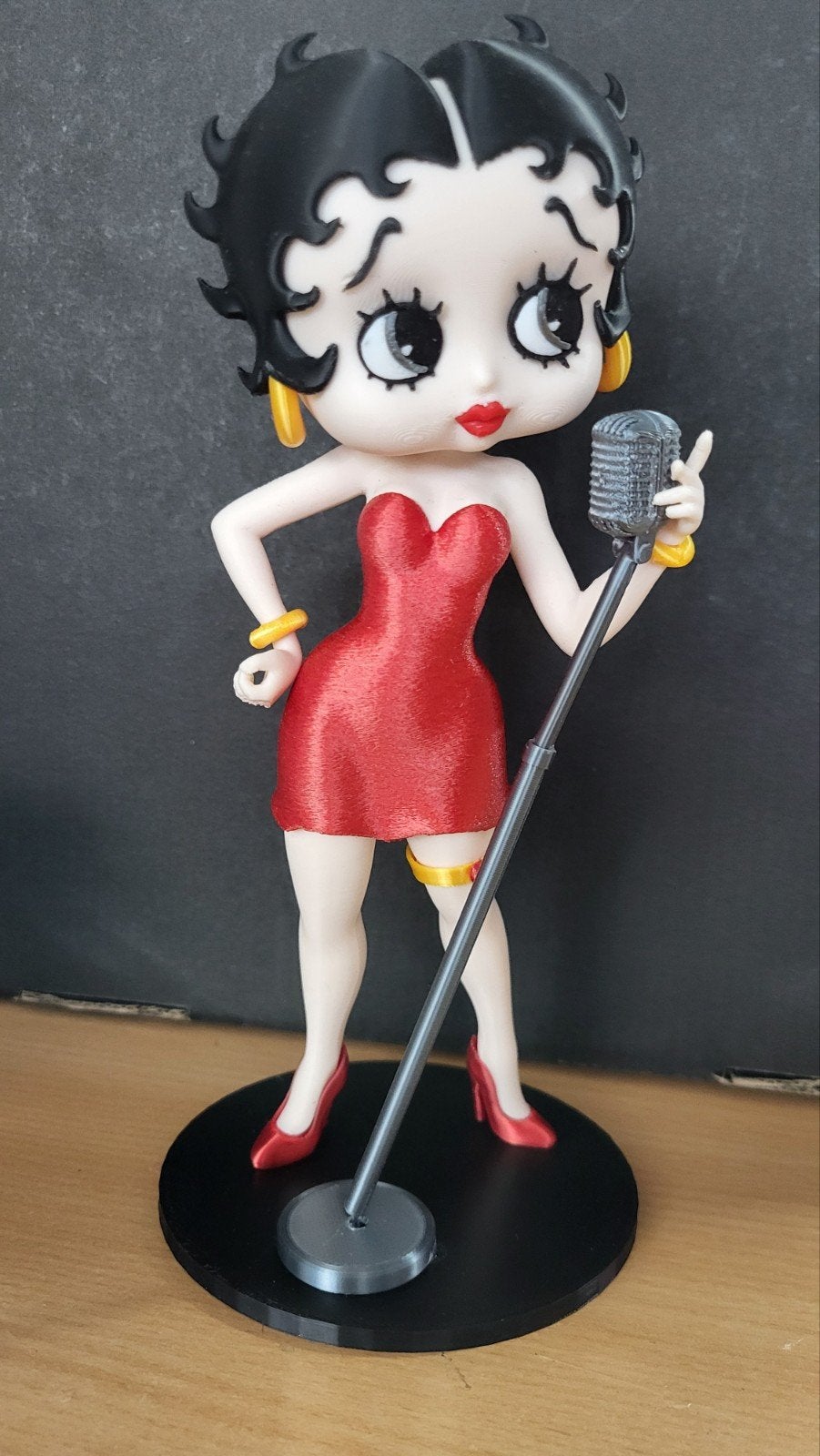 Betty Boop beeldje met microfoon - Vintage stijl, Ophalen of Verzenden, Nieuw
