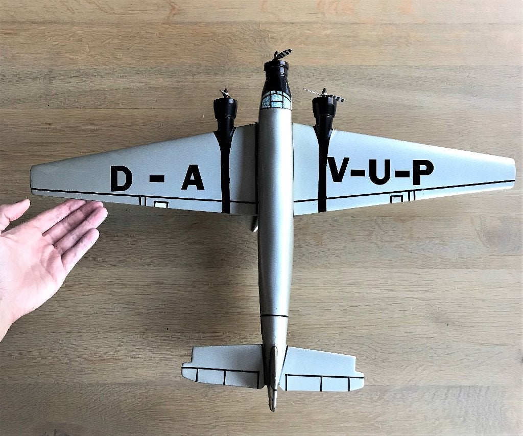 Junkers WW2 Vliegtuig Ju-52 Duits WW2 Hand gemaakt 71,5 cm, Ophalen of Verzenden