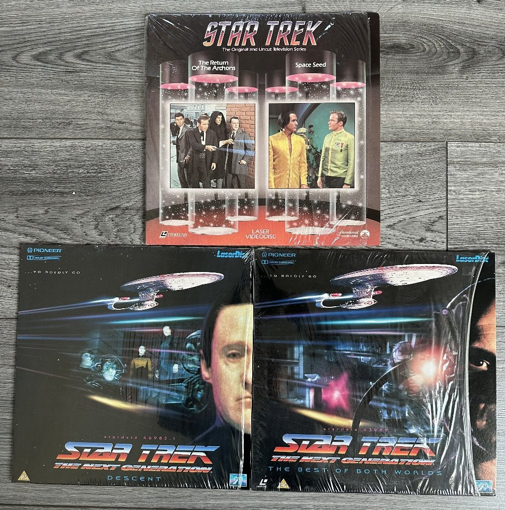 Star Trek (tv serie) - Set van 3 LaserDiscs (NTSC/PAL), Alle leeftijden, Ophalen of Verzenden, Gebruikt, Science Fiction