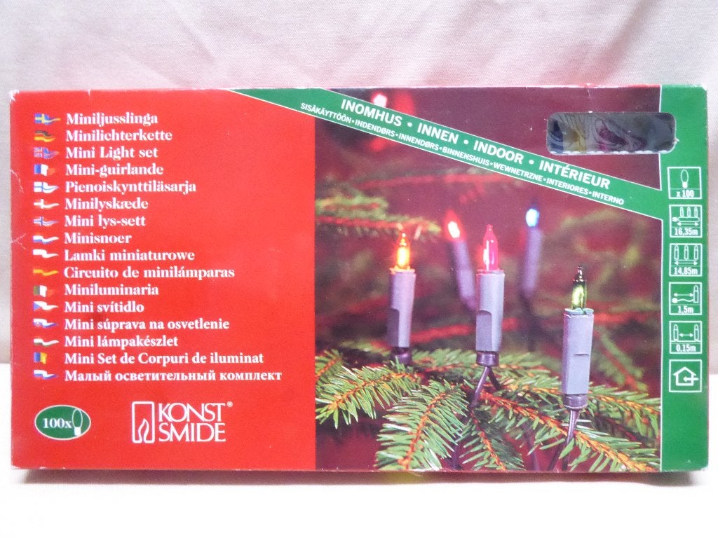 Konst Smide mini-lichtketting (16,35m) | geschikt voor 230 V, Diversen, Kerst, Ophalen of Verzenden, Nieuw