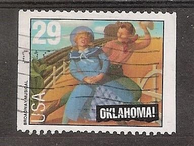 USA, Musical, Oklahoma, 1993., Ophalen of Verzenden, Gestempeld, Noord-Amerika