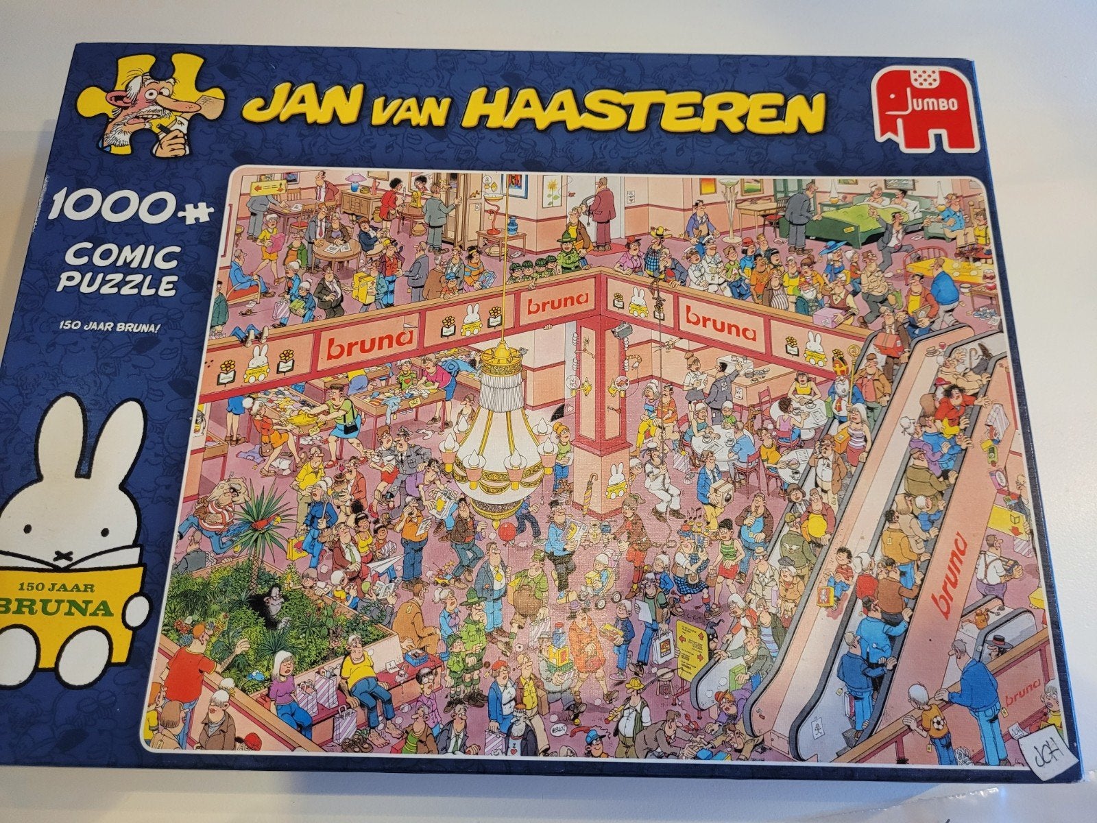 Jan van Haasteren 1000 stukjes - 150 jaar Bruna (Compleet), Hobby en Vrije tijd, Denksport en Puzzels, Ophalen of Verzenden, 500 t/m 1500 stukjes