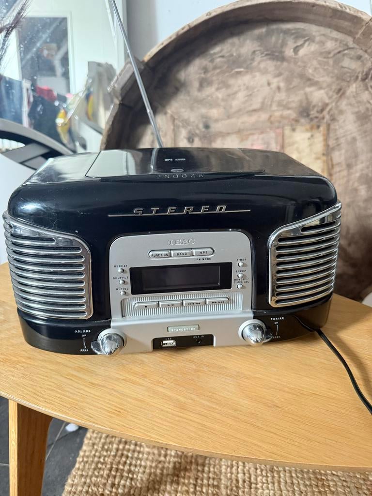 TEAC Retro Stereo met CD, Radio, USB en AUX, Audio, Tv en Foto, Stereo-sets, Gebruikt, Microset, Cd-speler, Ophalen