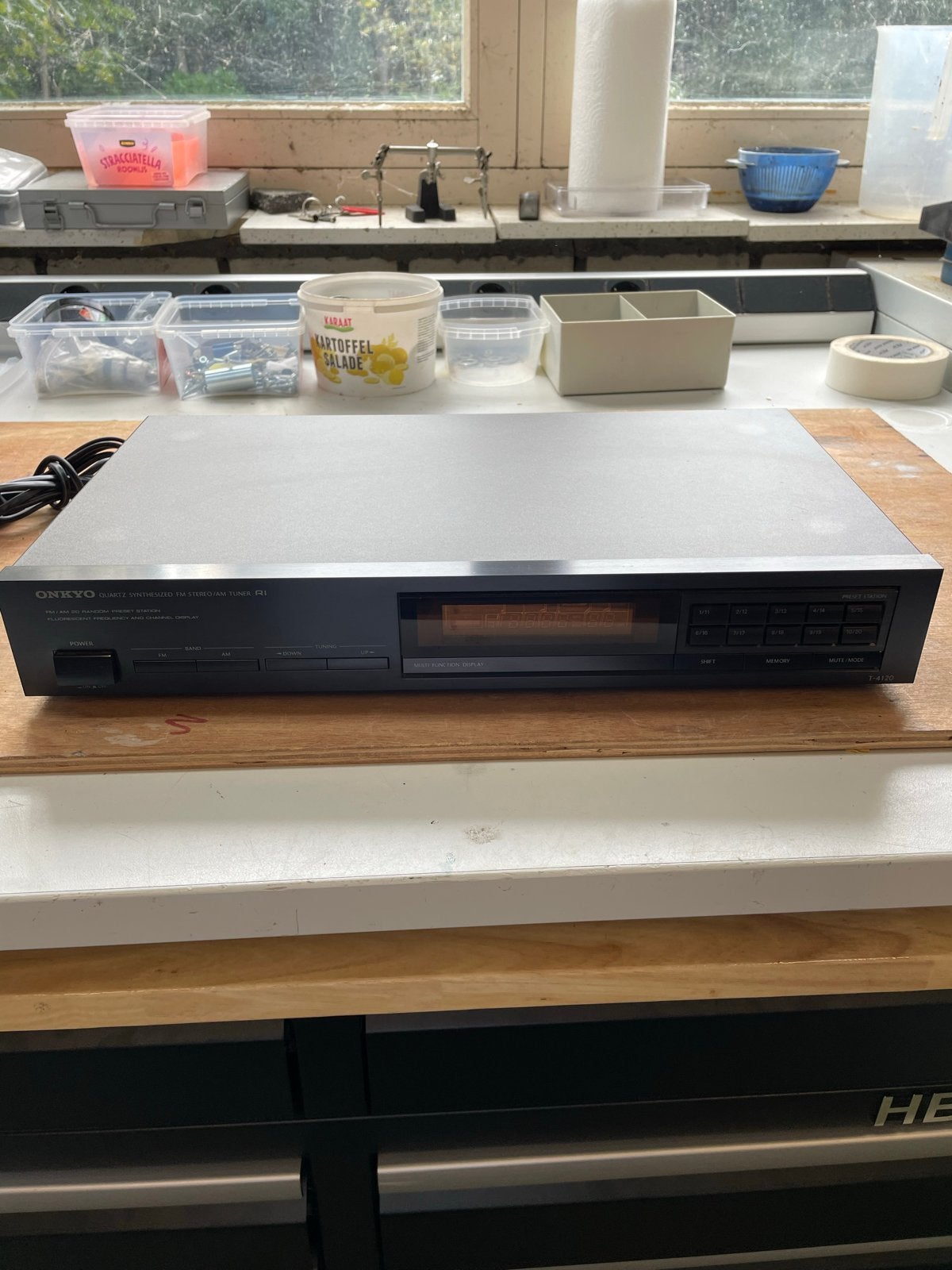 Onkyo T-4120 Quartz Synthesized FM Stereo/AM Tuner, Audio, Tv en Foto, Ophalen, Gebruikt, Radio