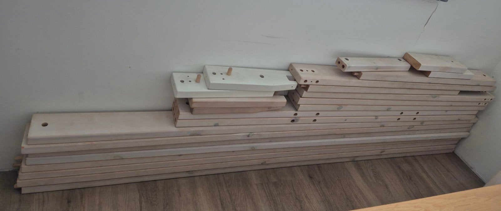 Lifetime losse grenen planken voor bedden, Ophalen, Hout