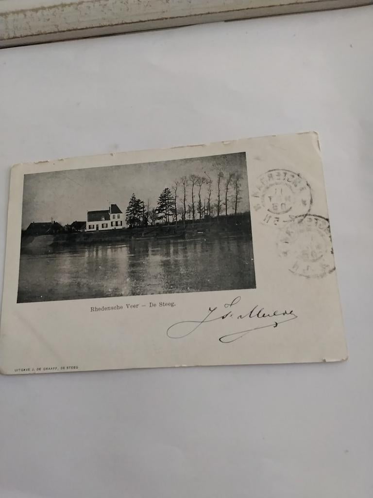 DE STEEG.  RHEDENSCHE VEER. 1903, Ophalen of Verzenden, Voor 1920, Gelderland