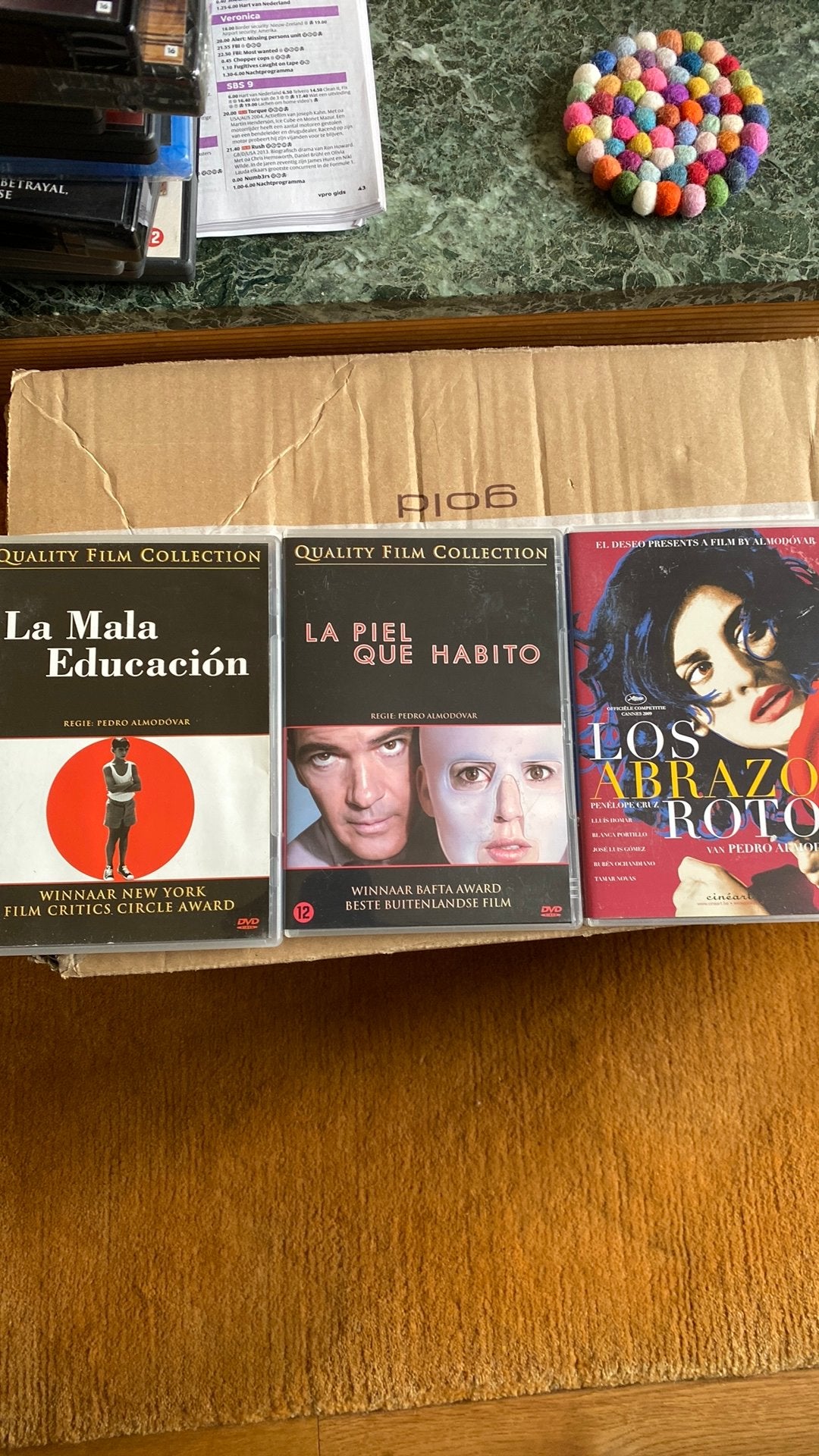 Dvd 3x pedro aldomovar, Alle leeftijden, Ophalen of Verzenden, Gebruikt, Overige gebieden