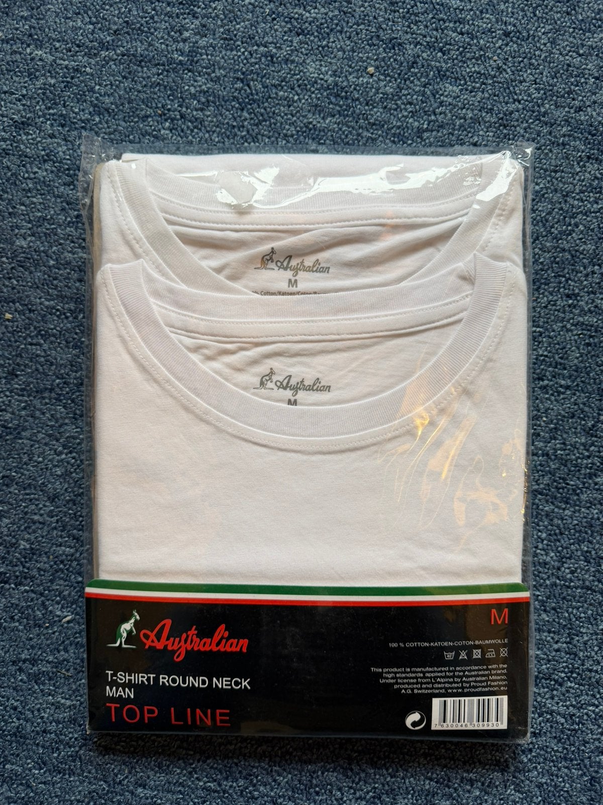 2 witte T-shirts, Verzenden, Nieuw, Maat 48/50 (M), Wit
