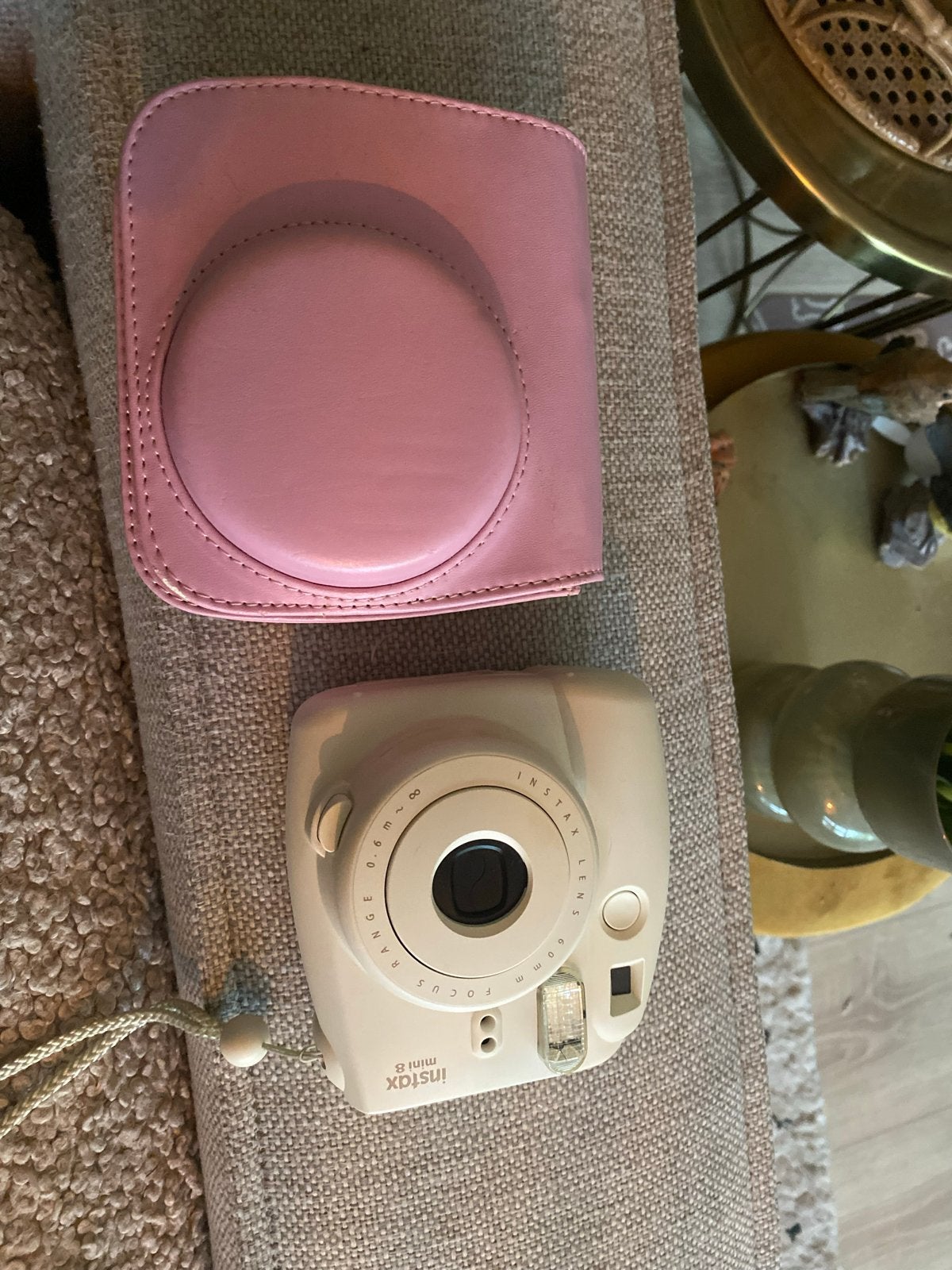 Fujifilm Instax Mini 8 Instant Camera met Roze Hoes, Audio, Tv en Foto, Fotocamera's Digitaal, Instant camera, Zo goed als nieuw