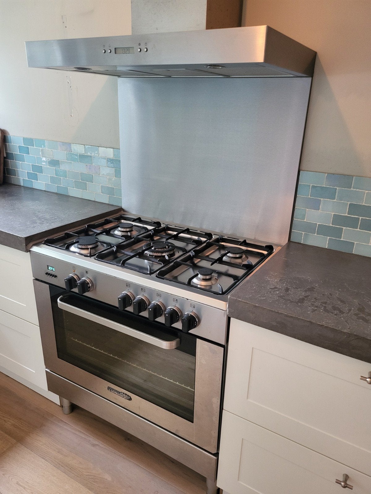 La Germania los gasfornuis 5 pits & oven 90cm RVS, Ophalen, Gebruikt, Overige typen