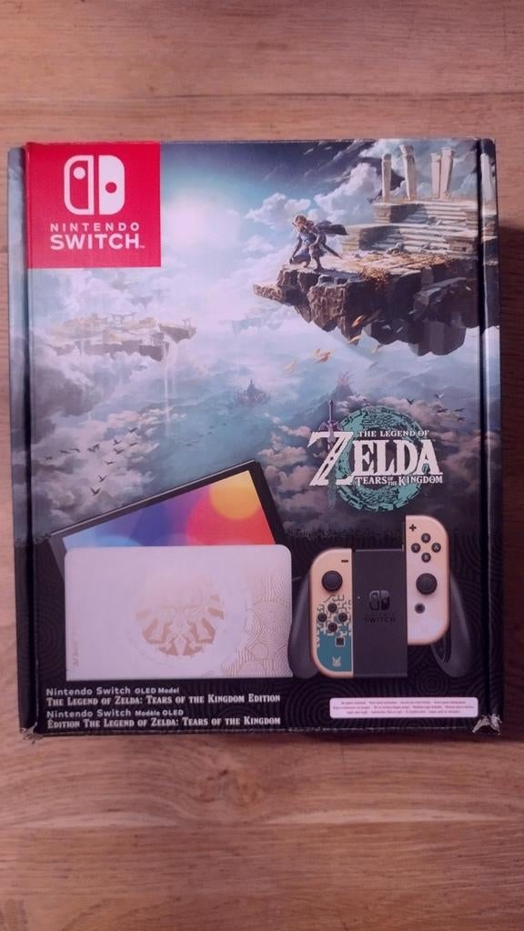 Nintendo switch Oled zelda edition, Ophalen of Verzenden, Zo goed als nieuw, Met 1 controller, Switch OLED