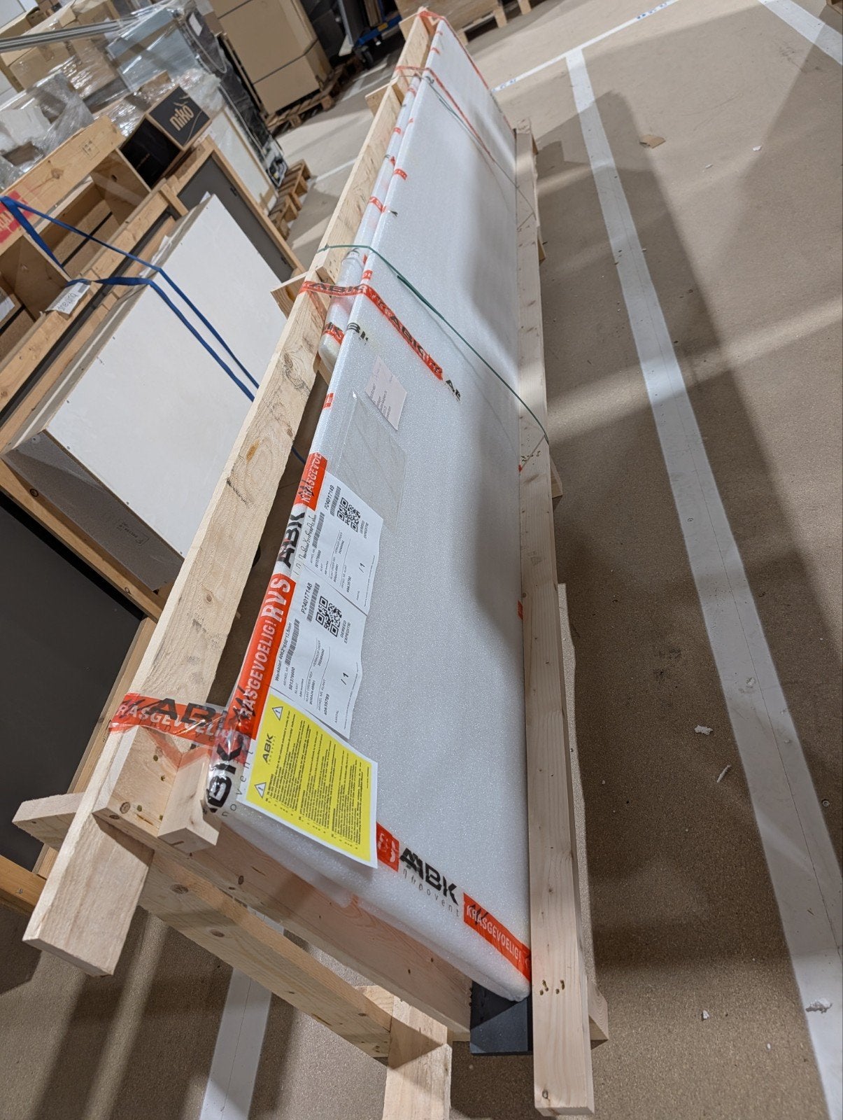 ABK InnoVent Luxe RVS Keukenblad / Werkblad 4062x650x12,5mm, Ophalen, Nieuw, 200 cm of meer