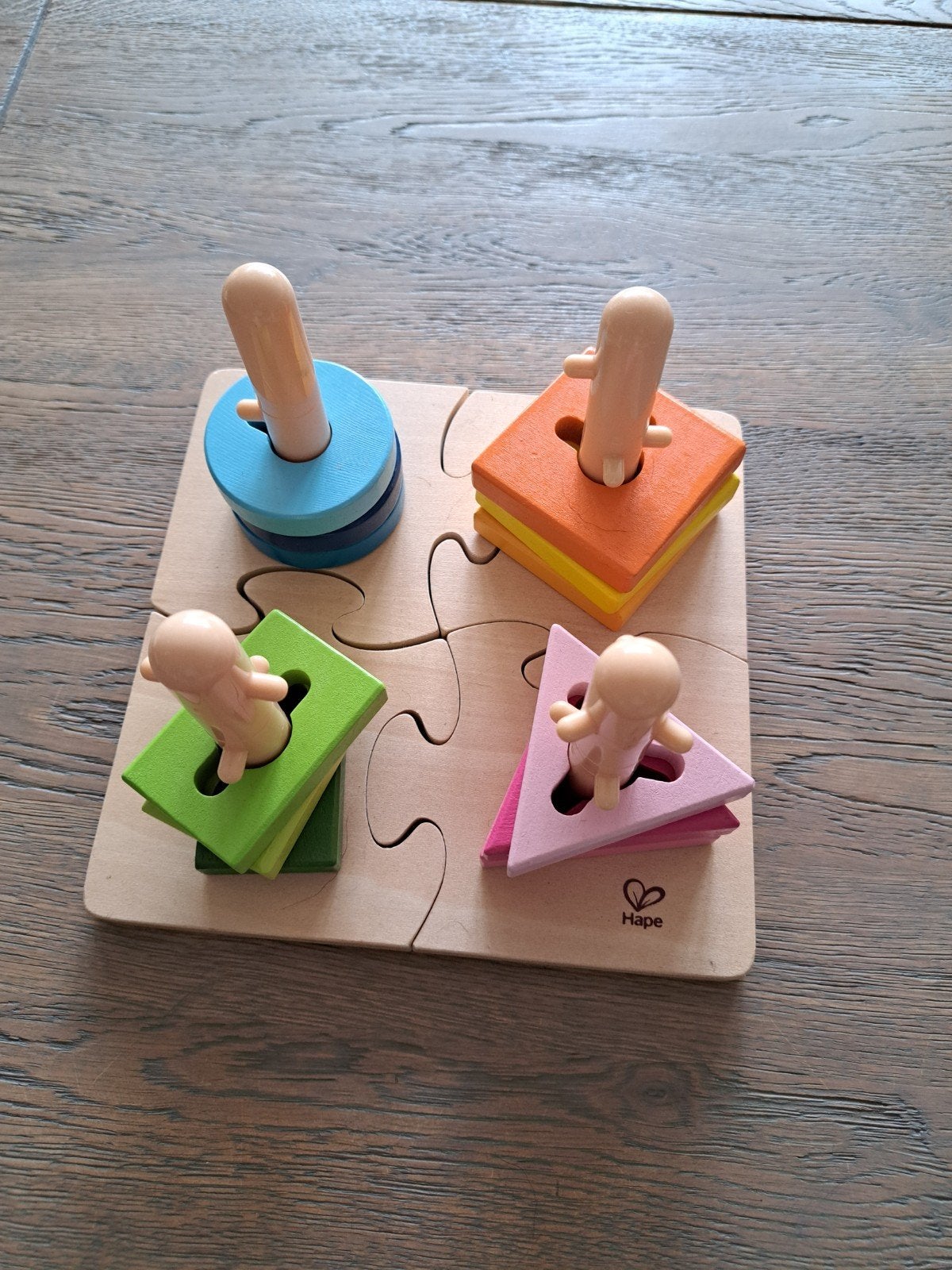 Hape puzzel, Ophalen of Verzenden, Zo goed als nieuw, Overige typen
