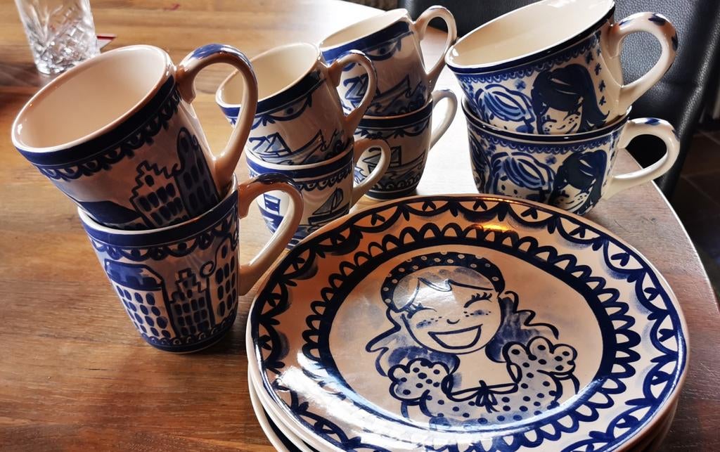 Delfts blond Amsterdam servies, Huis en Inrichting, Keuken | Servies, Blond Amsterdam, Ophalen of Verzenden, Zo goed als nieuw