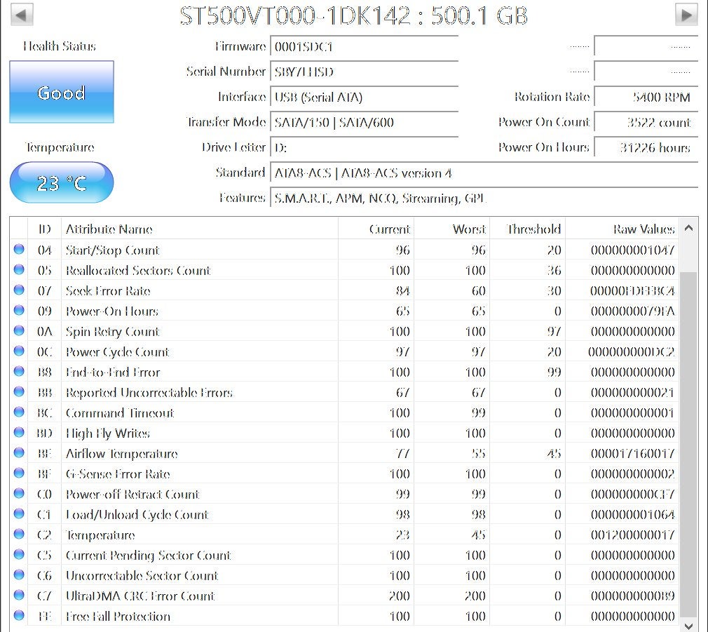 LaCie externe HDD enclosure met 2,5" 500Gig schijf, Gebruikt, LaCie, HDD, 500Gig