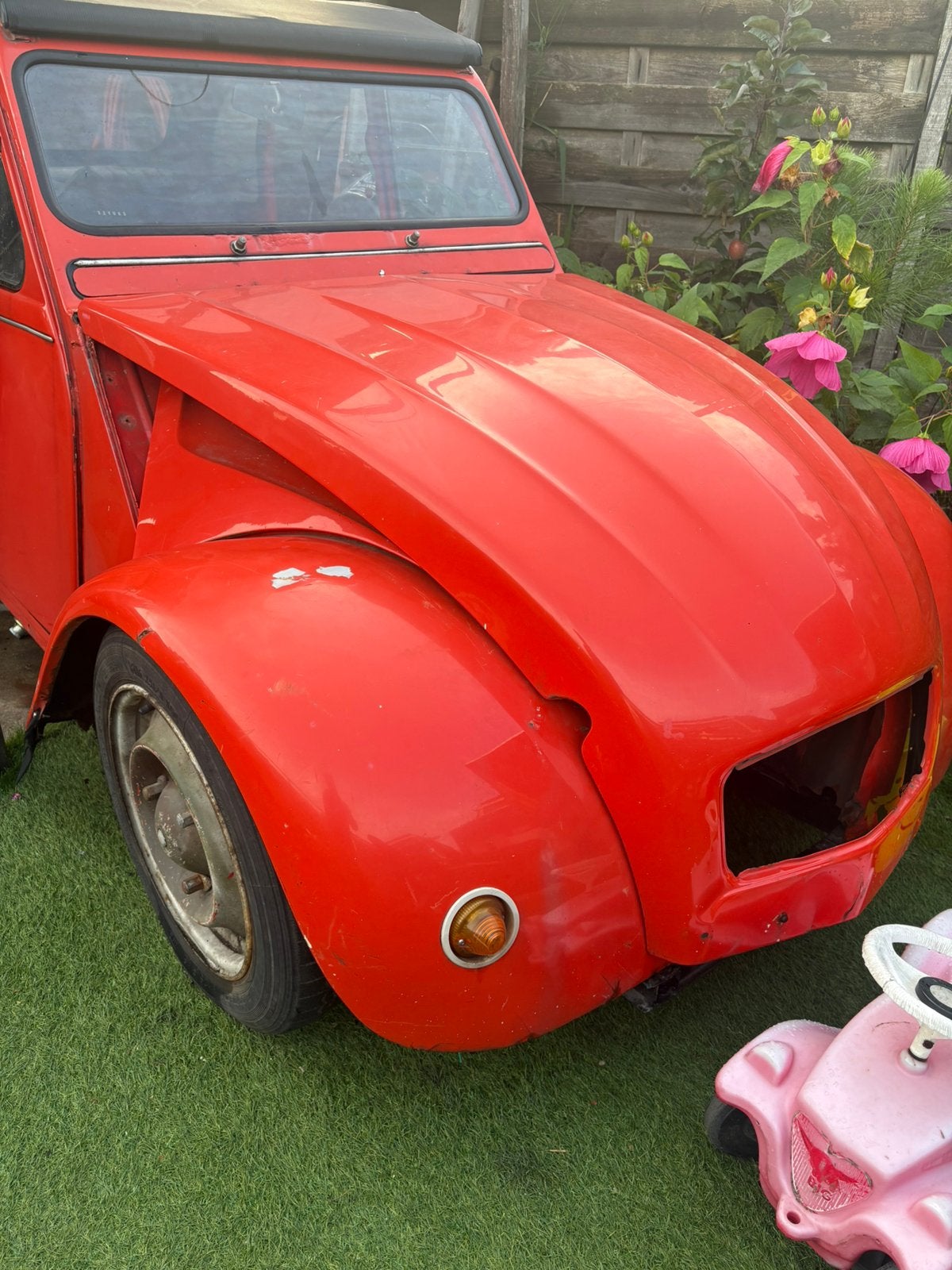 Citroen 2cv motorkap, deuren, spatborden, Ophalen, Gebruikt, Achter, Achterklep