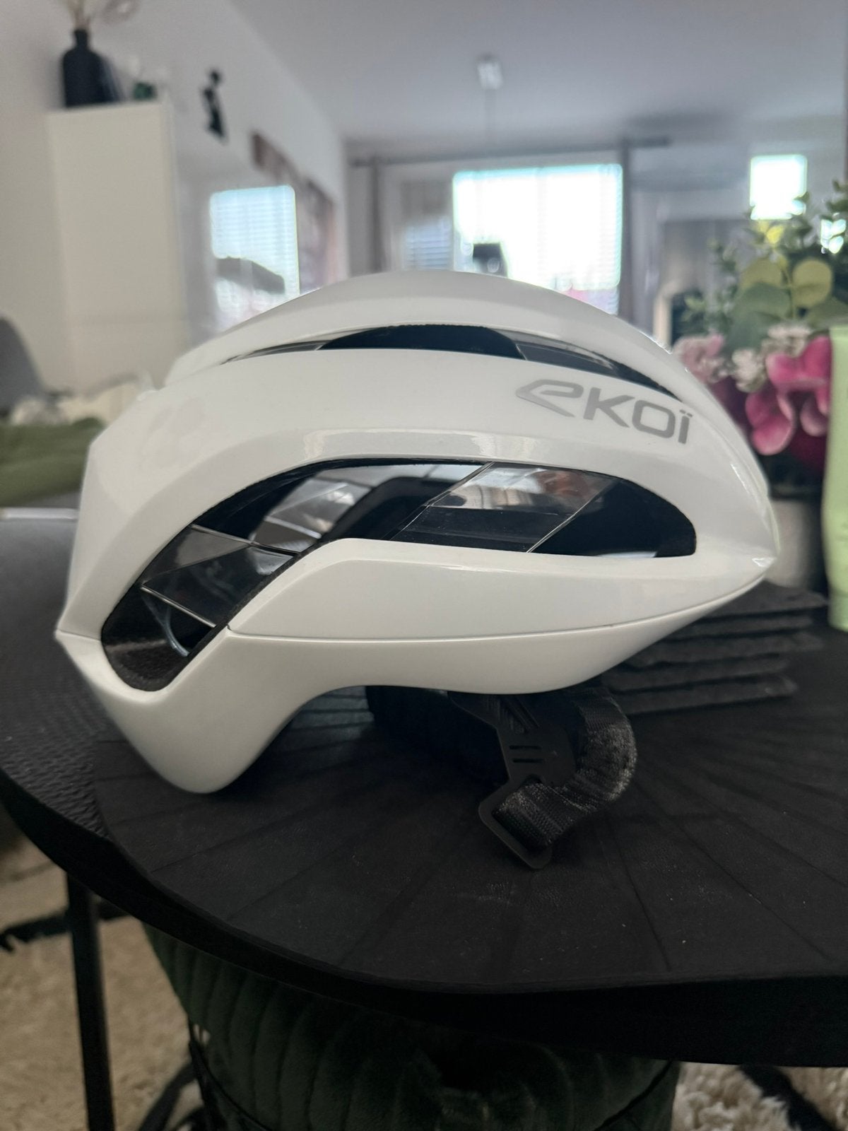 EKOI Crystal fietshelm – wit – maat M, Ophalen of Verzenden, Zo goed als nieuw, M, Heer of Dame