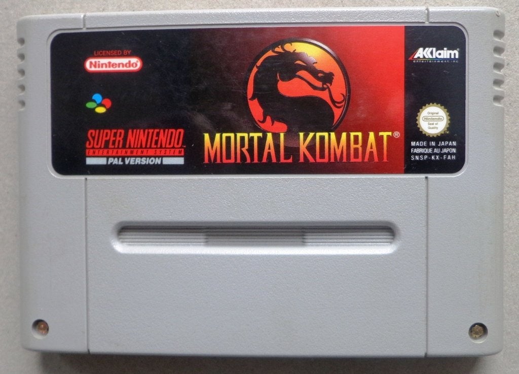 Mortal Kombat voor de Europese Super Nintendo, Gebruikt, Vechten, 1 speler, Ophalen of Verzenden
