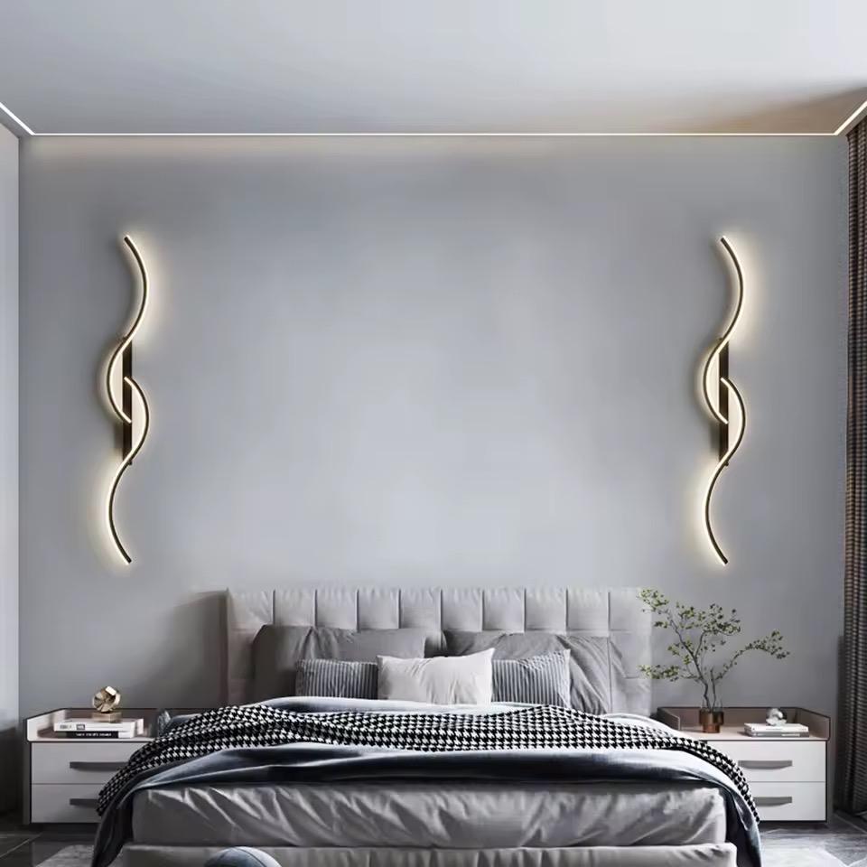 Moderne LED Wandlamp - Sfeervolle Verlichting 100 cm - Nieuw, Ophalen of Verzenden, Zo goed als nieuw, Vrijstaande haard, Elektrische haard