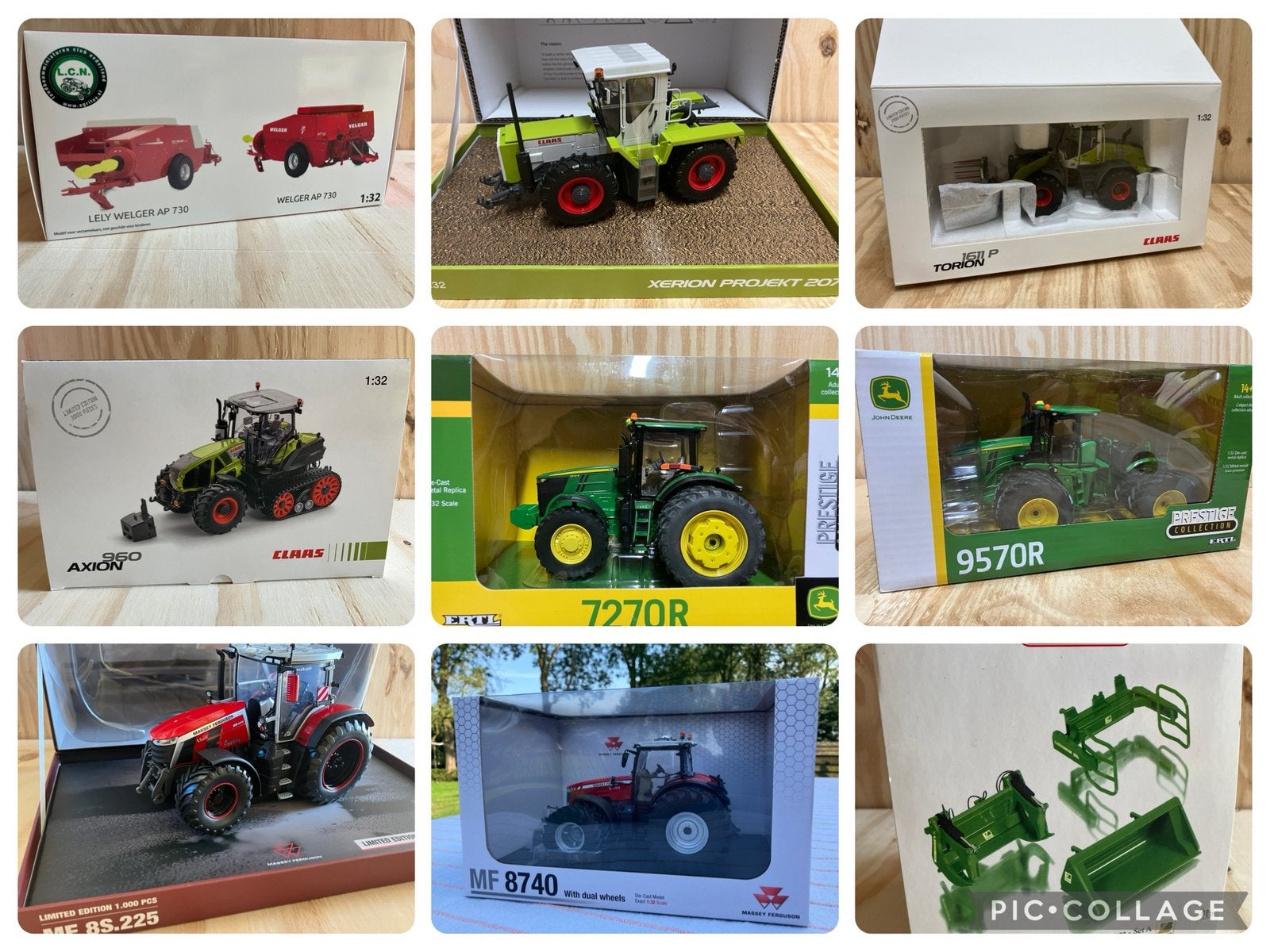 Diverse miniaturen schaal 1:32 NIEUW in doos!, Ophalen, Nieuw, Tractor of Landbouw, Overige merken