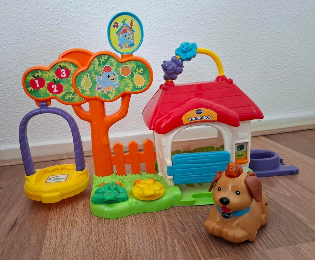 V tech zoef hondenhok met zoef zoef hond., Kinderen en Baby's, Speelgoed | Vtech, Ophalen, Zo goed als nieuw, 2 tot 4 jaar