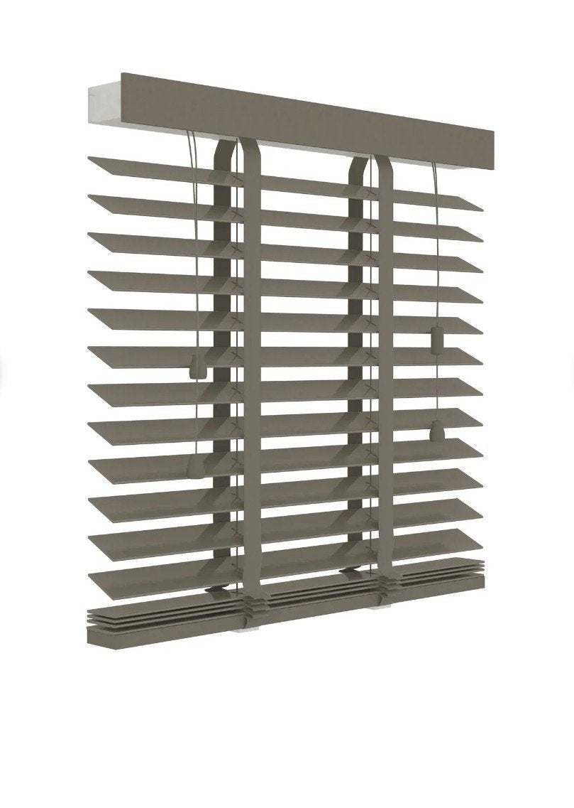 Decosol jaloezie horizontaal hout 946 taupe 160x180cm, Ophalen, Nieuw