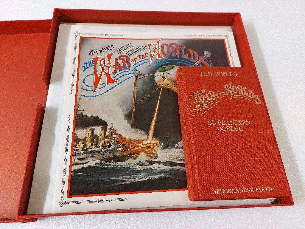 Jeff Wayne War of the Worlds BOX VINYL 2LP + BOEK + BOEKJE, LP, Gebruikt, Speciale editie, 12 inch