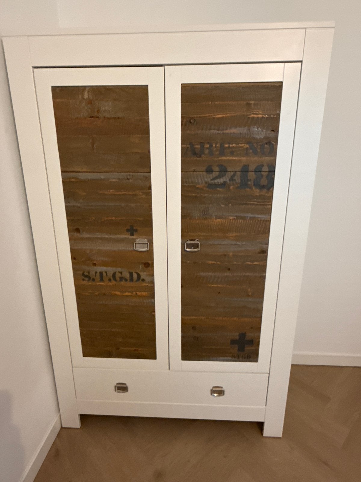 Stapelgoed Urban 2-deurs kast kinderkamer, Ophalen, Gebruikt, 50 tot 100 cm, Met lade(s)