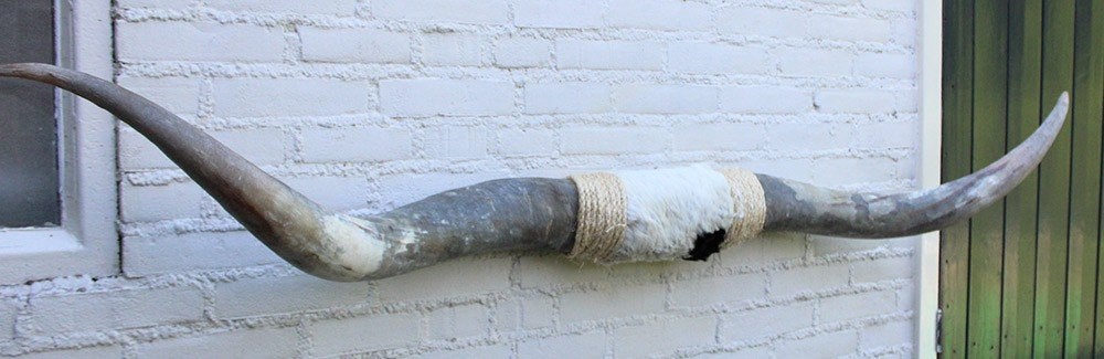 Texas style BULLBAR- 177 cm - afgewerkt met vel en touw