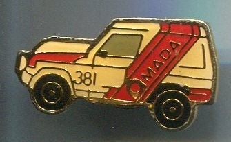 381 OmAda jeep PIN ( BLAD4_415), Verzenden, Zo goed als nieuw, Transport, Speldje of Pin