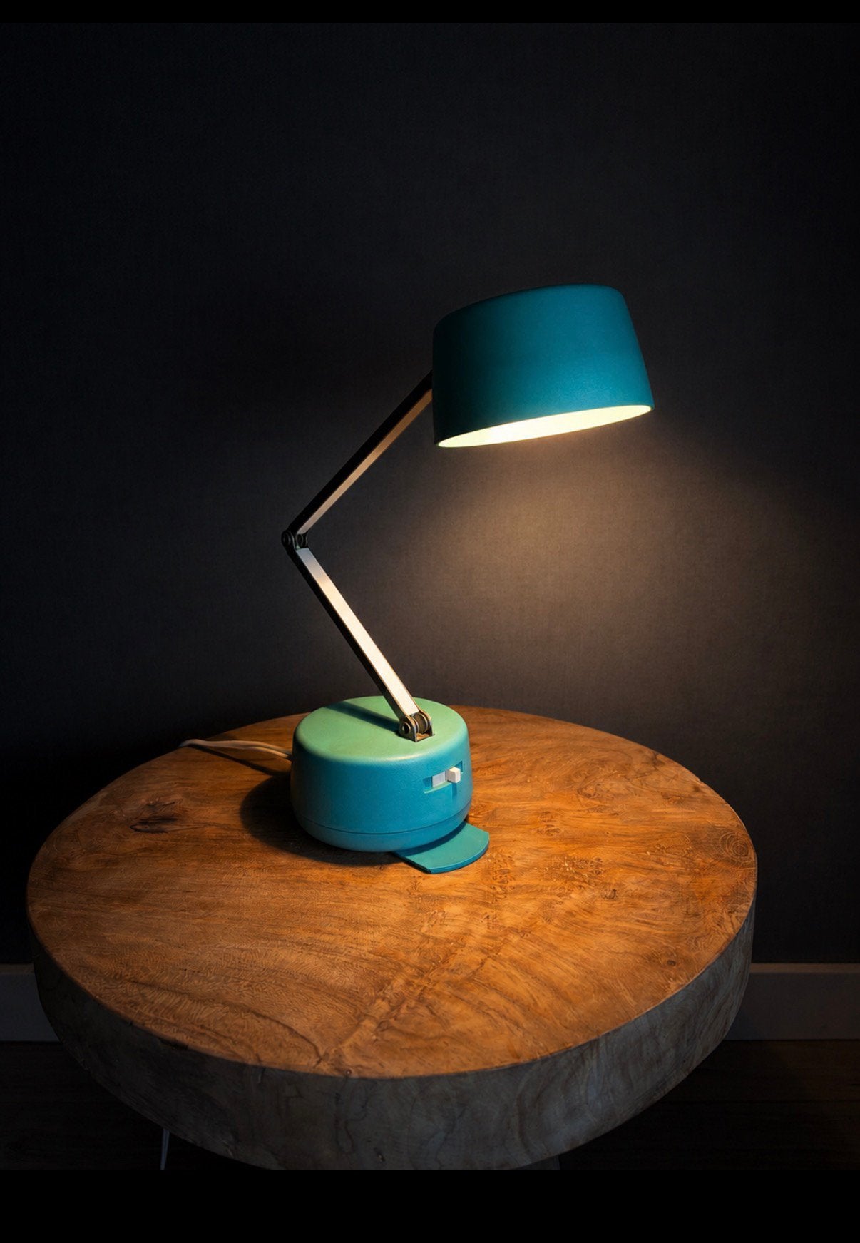 Japanse design 70s Nanbu Cute wand- + muurlamp, Huis en Inrichting, Blauw, Kunststof, Overige merken, Ophalen of Verzenden