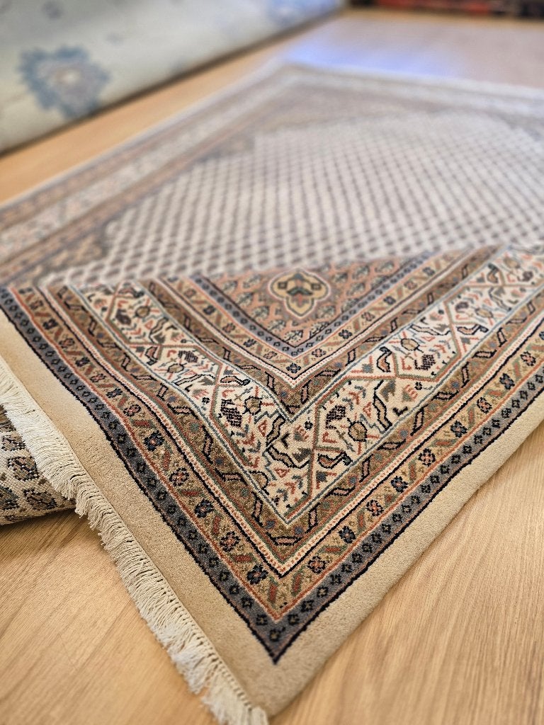 Mir uit india  tapijt, Ophalen, Nieuw, Geel, 200 cm of meer