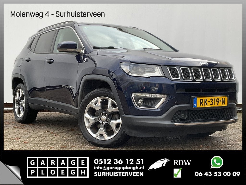 Jeep Compass 1.4 170PK Automaat 4x4 Beats-Audio Nav/Cruise K, Auto's, Jeep, Automaat, 450 kg, Gebruikt, Euro 6