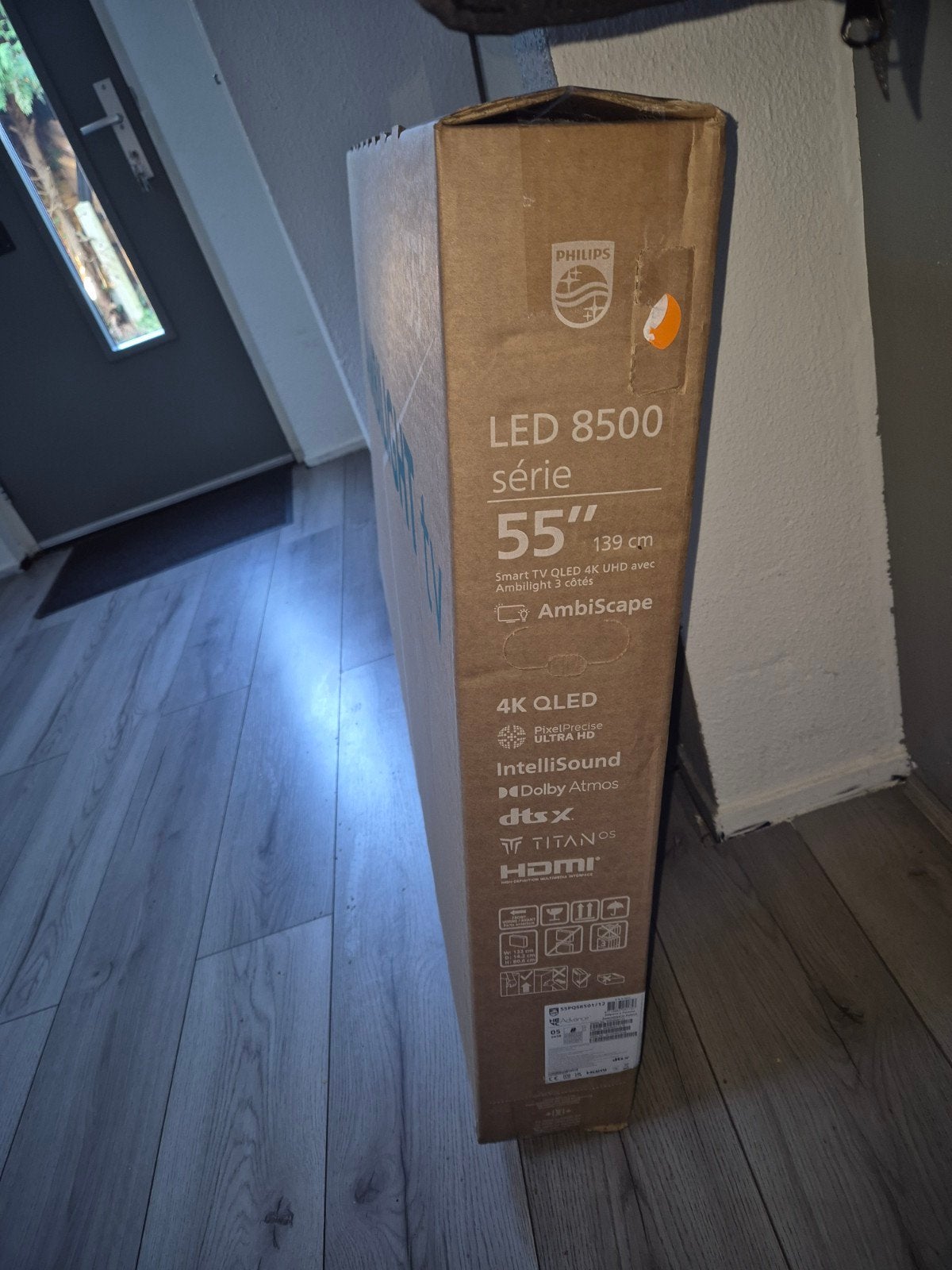 Philips 55 inch 4K QLED Ambilight TV (8500 serie), Ophalen, Philips, QLED, Nieuw