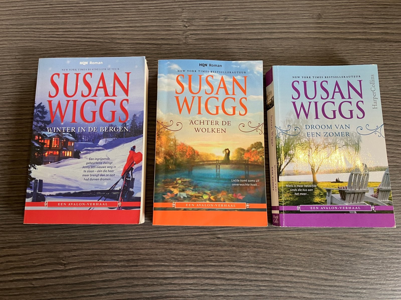 3X Susan Wiggs - serie Avalon - HQN Roman, Ophalen of Verzenden, Gelezen, Amerika