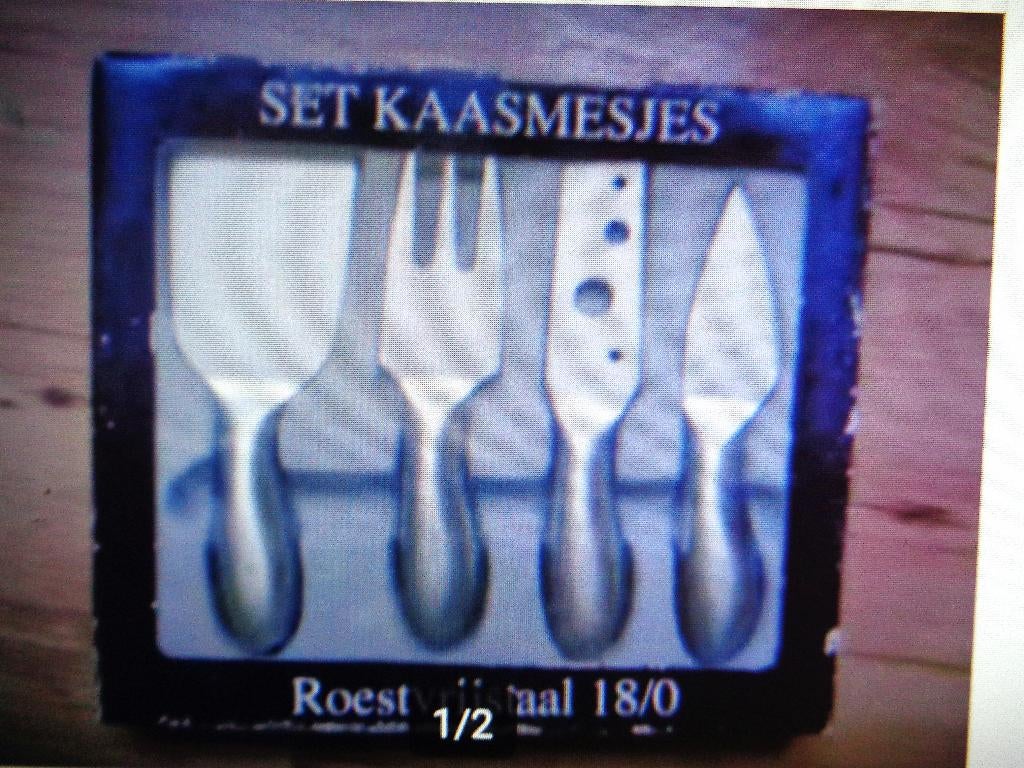 Nieuwe Set Kaasmesjes RVS, Nieuw, Ophalen of Verzenden, Rvs of Chroom, Vaatwasserbestendig