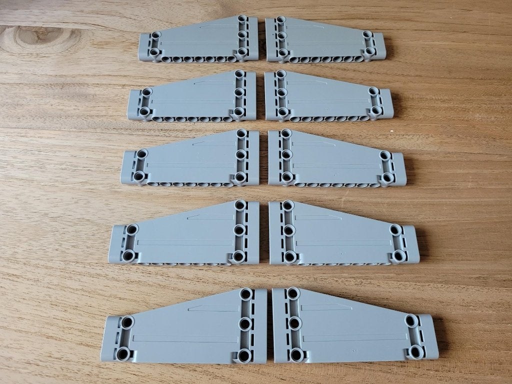Partij N835=10x Lego technic panelen, Lego, Lego, Lego, Nieuw