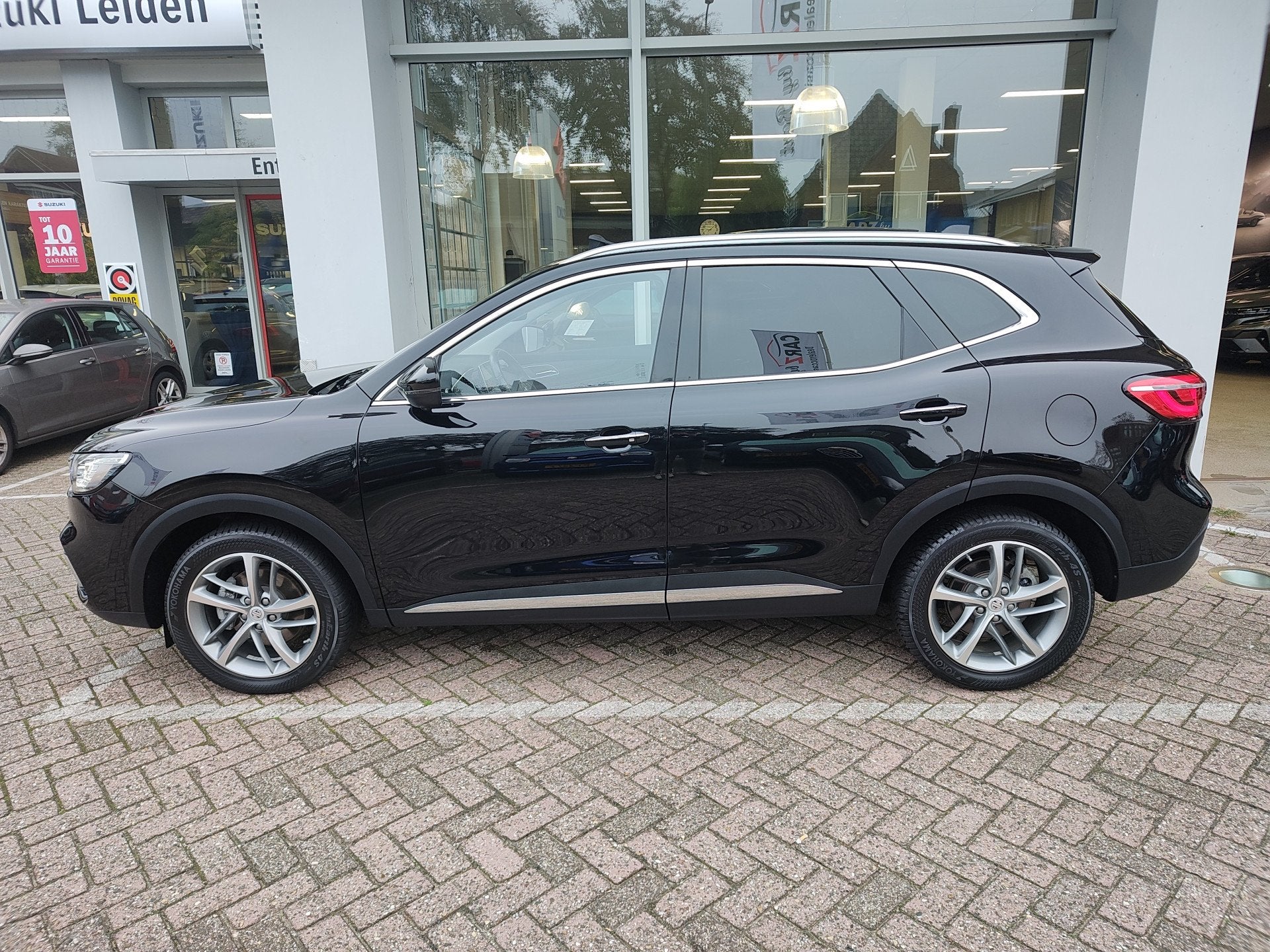 MG EHS 1.5 TGDI PHEV HYBRID LUXURY SoH 97,87% ! | Leder | 36, Auto's, Gebruikt, Zwart, 4 cilinders, Zwart