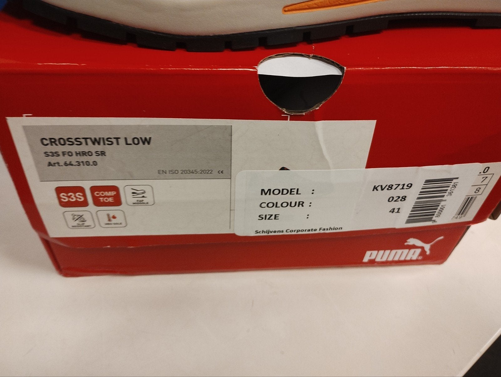 nieuwe PUMA Safety Crosstwist Low veiligheidsschoenen, m 41, Puma, Zwart, Nieuw, Ophalen of Verzenden