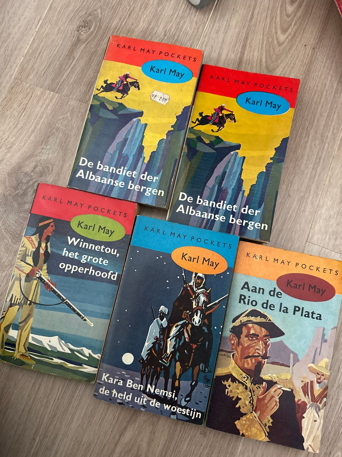Karl May Pockets - 5 boeken set, Boeken, Avontuur en Actie, Ophalen of Verzenden, Gelezen