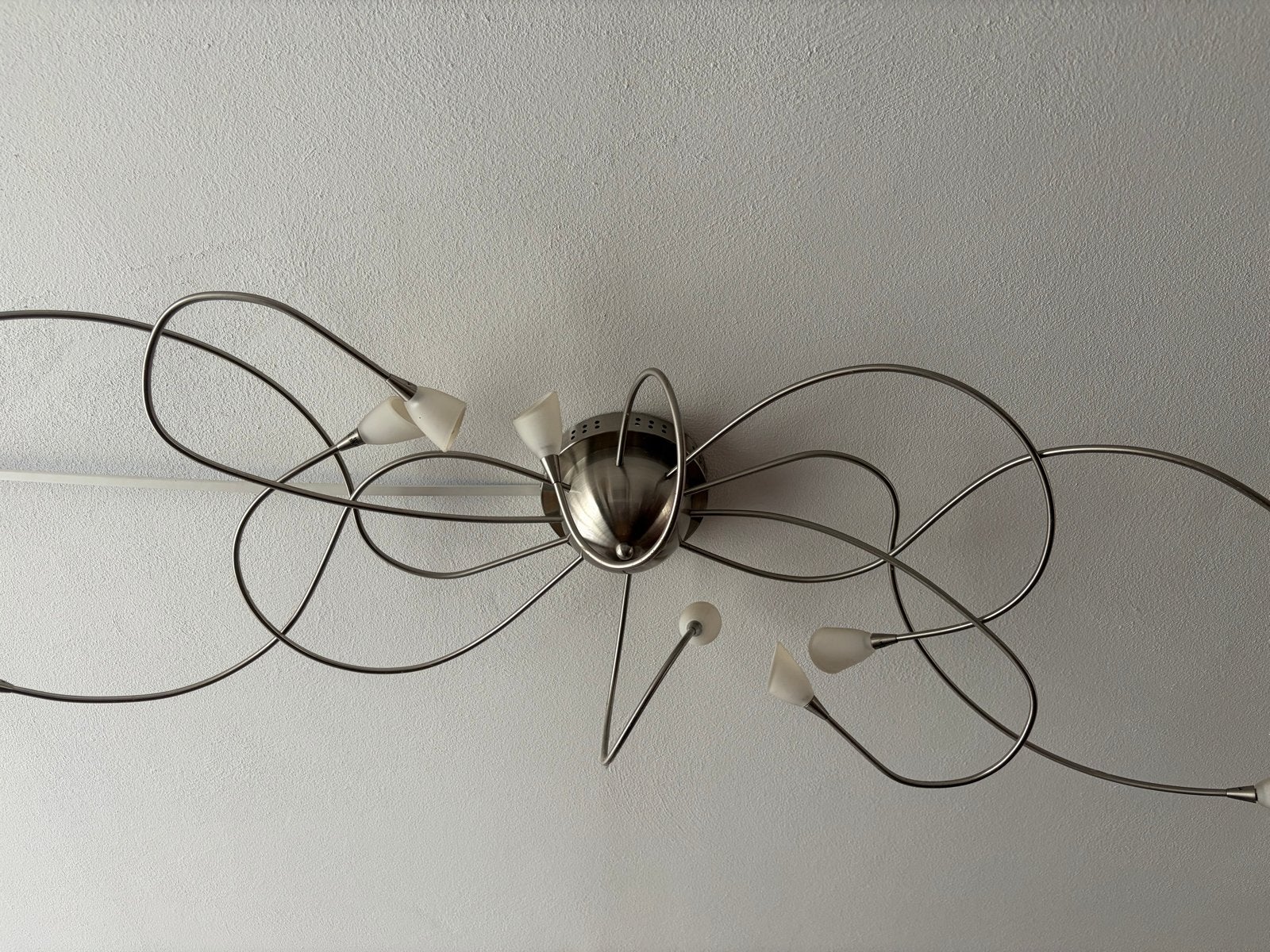 Moderne Plafondlamp met Verstelbare Armen, Huis en Inrichting, Lampen | Plafondlampen, Zilver, Gebruikt, Modern, Verstelbaar