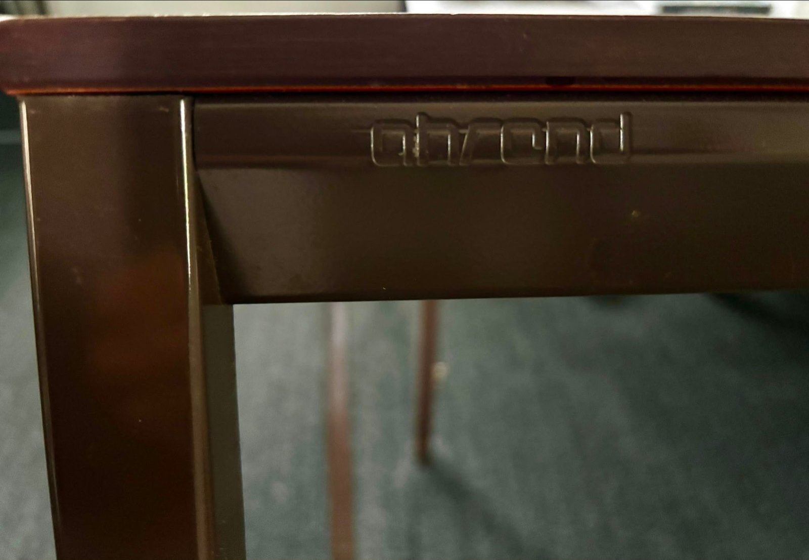 Ahrend bureau en archiefkasten - Bruin/Beige, Ophalen, Gebruikt, Computerbureau, Klassiek