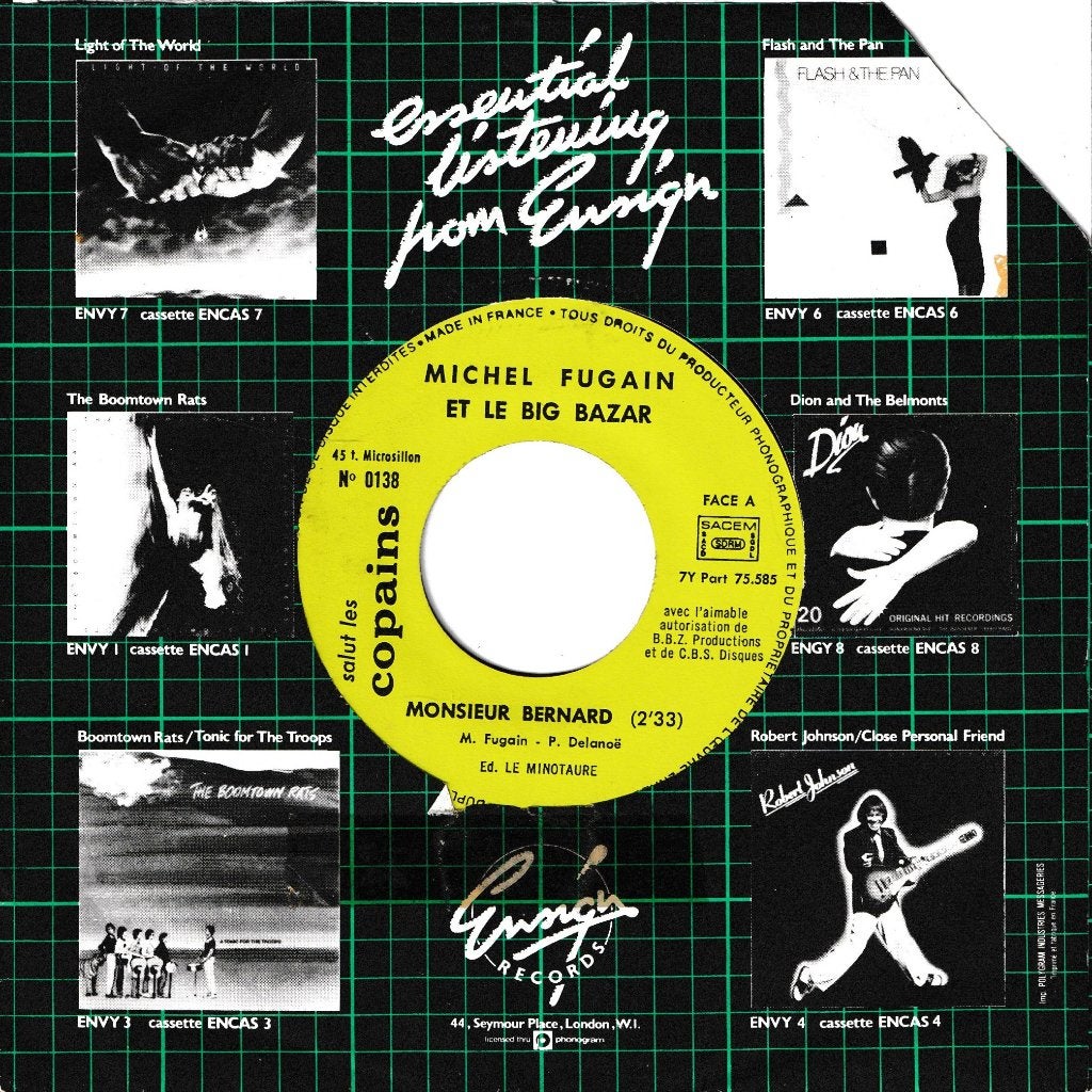 Michel Fugain et le Big Bazar - Monsieur Bernard, Ophalen of Verzenden, Gebruikt, 7 inch, Pop